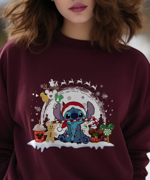 Funny Stitch Holidays Xmas Shirt