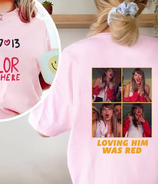 Taylor Swift Travis Kelce Loving Him Was Red Shirt