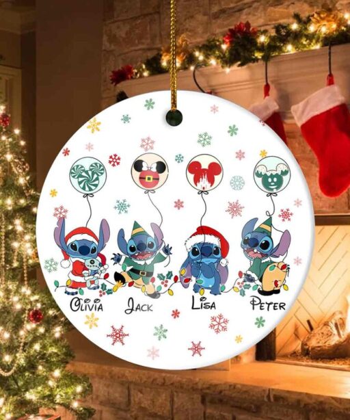 Personalized Stitch 2023 Disney Christmas Ornament