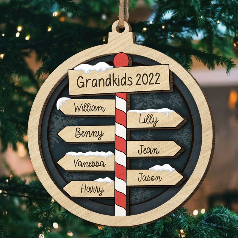 Personalized Direction Sign Ornament