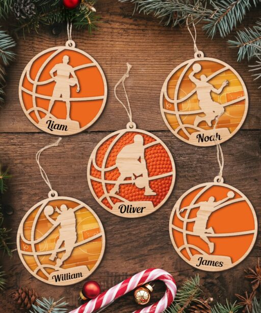 Personalized Basketball Player Ornament