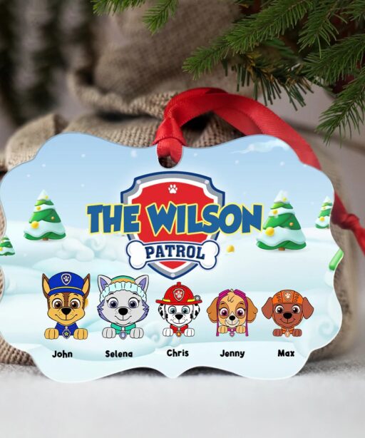 Personalized Paw Patrol Ornament