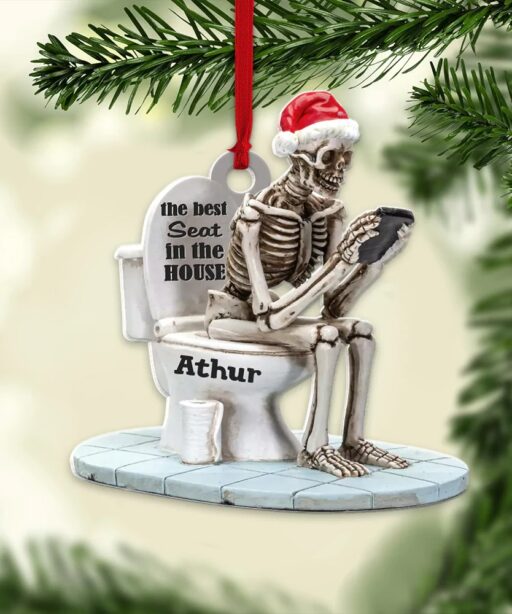 Personalized The Best Seat In The House Ornament