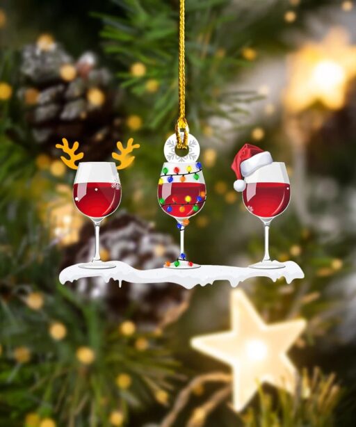 Wine Reindeer Ornament