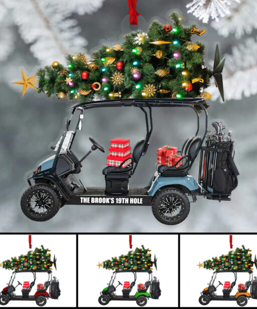Personalized Golf Cart Ornament