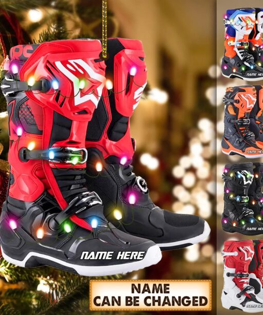 Personalized Motocross Boots Ornament