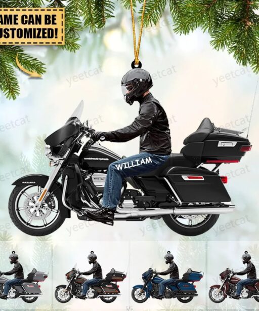 Personalized Motorcycle Rider Ornament