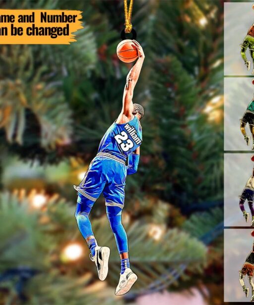 Personalized Basketball Player Ornament