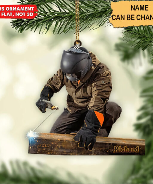 Personalized Welder Ornament