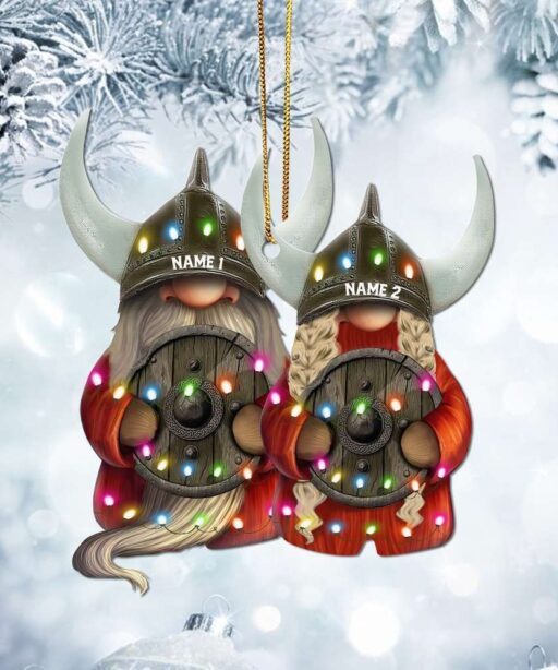 Personalized Gnome Couple Ornament