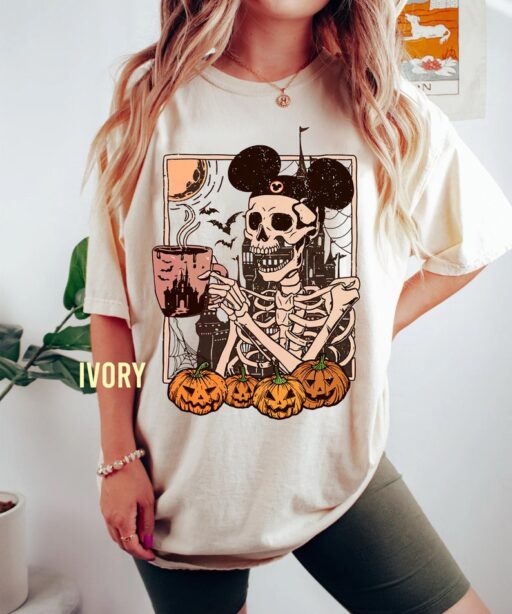 Mickey Skeleton Coffee Shirt