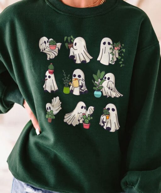 Cute Ghost Plant Lady Shirt