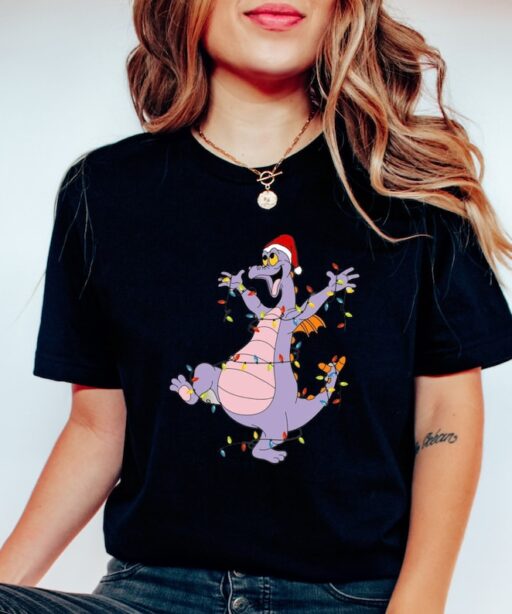 Disney Figment Christmas Lights Shirt