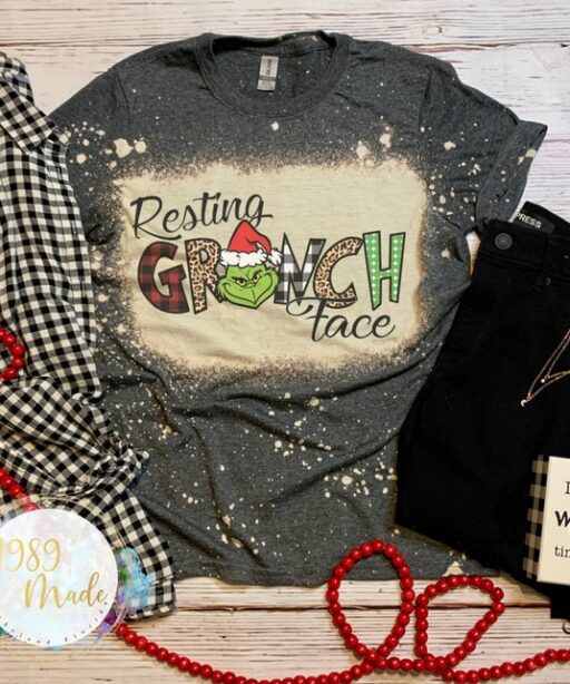 Resting Grinch Face Christmas Shirt