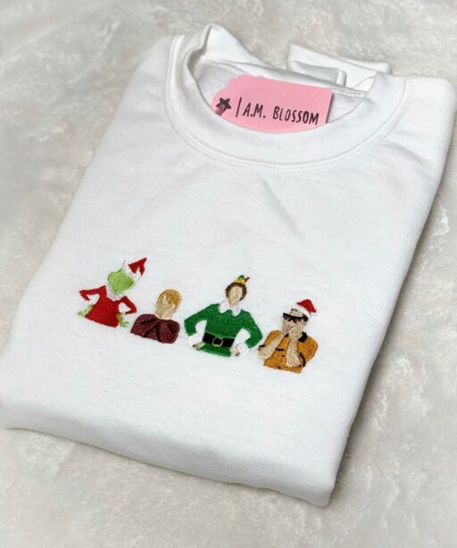 The Grinch Elf Kevin Bad Bunny Embroidered Christmas Shirt