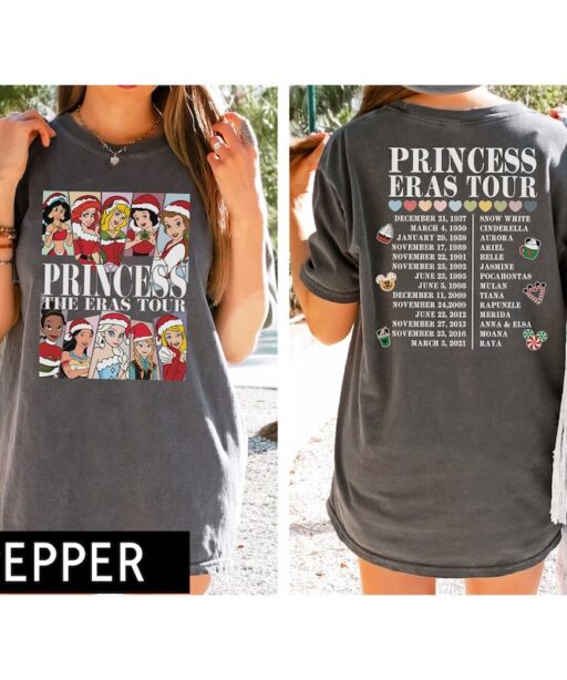 Disney Princess Eras Tour Christmas Shirt