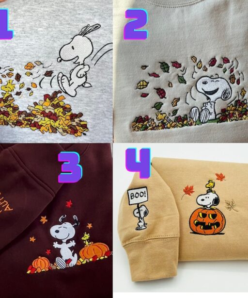 Custom Snoopy Embroidered Shirt