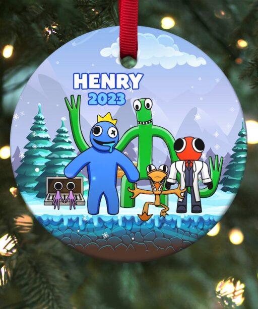 Custom Rainbow Friends Ornament