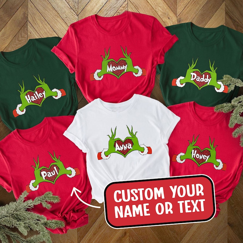 Custom Name Grinch Christmas Shirt