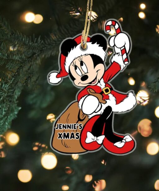 Personalized Minnie Christmas Ornament