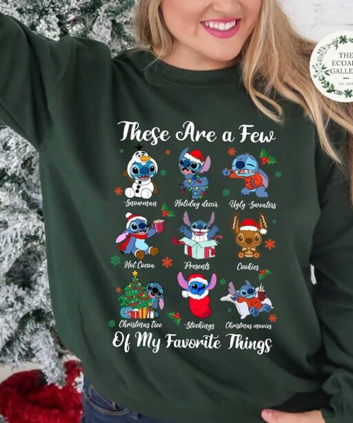 Retro Disney Christmas These Are a Few of my Favorite Things Shirt