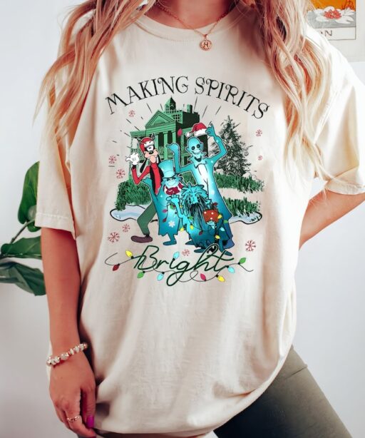 Making Spirits Bright Disney Christmas Shirt