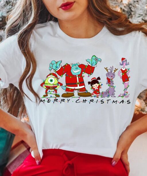 Disney Monster Christmas Lights Shirt