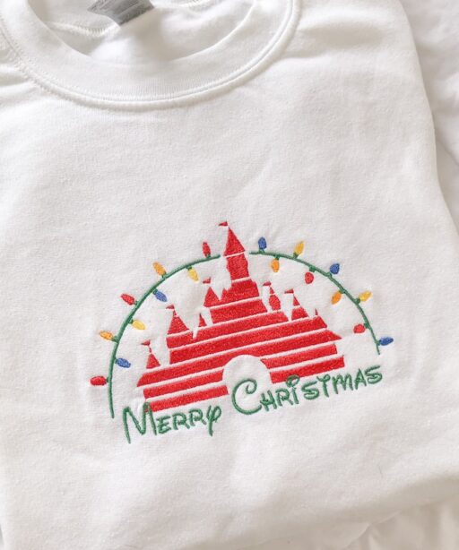 Christmas Castle Embroidered Shirt