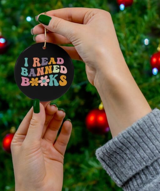 Funny Book Club Ornament