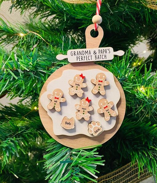 Personalized Gingerbread Christmas Ornament