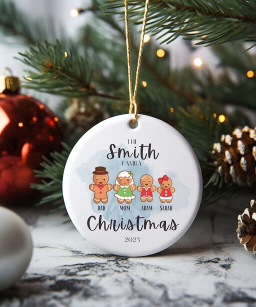 Custom Family Christmas Ornament 2023