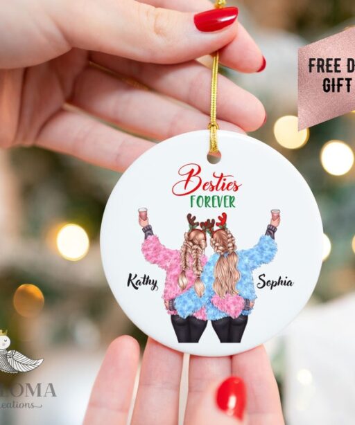 Custom Besties Ornament