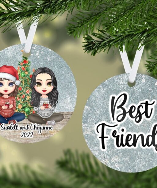 Personalized Best Friend Ornament 3