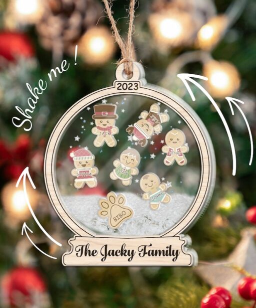 Personalized Cookies Family Ornament 2023