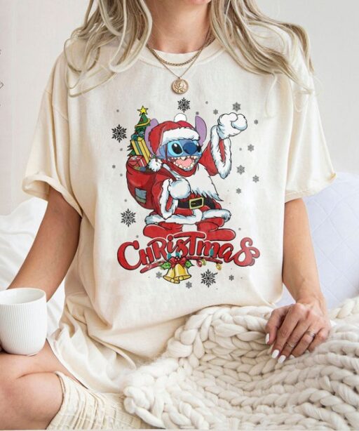 Vintage Disney Stich Christmas Shirt