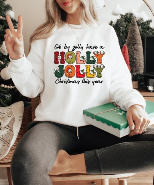 Holly Jolly Funny Christmas Shirt