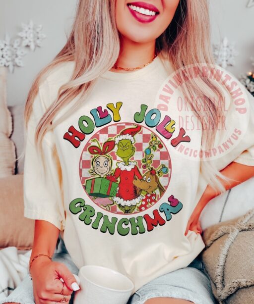 Holly Jolly Retro Christmas Shirt