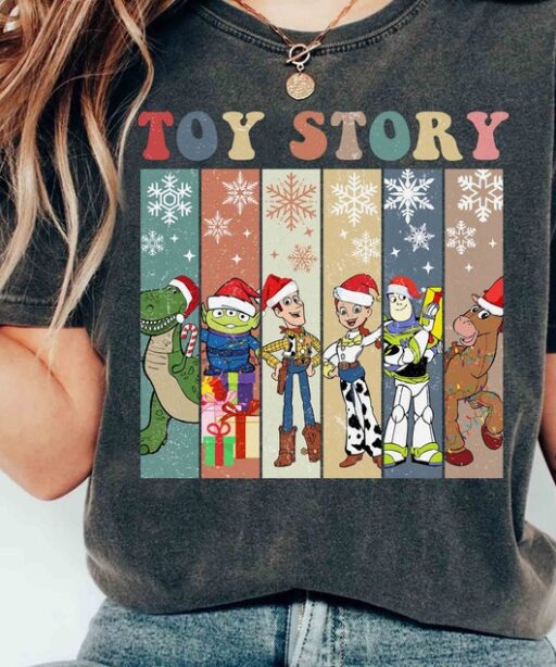 Toy Story Characters Group Walt Disney World Christmas Shirt