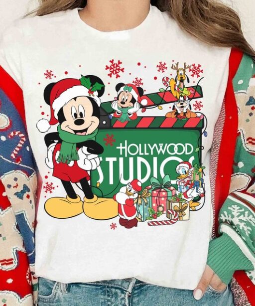 Disney Hollywood Studios Santa Mickey Shirt