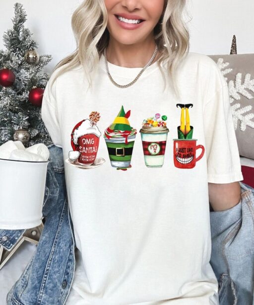 Christmas Vintage Movie 90s Latte Shirt