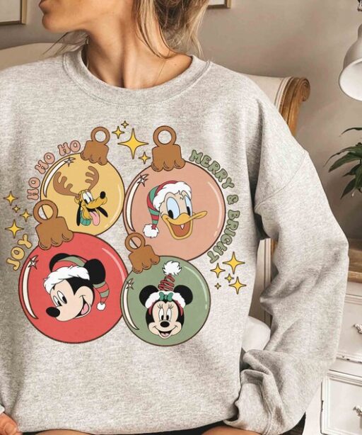 Disney Santa Mickey And Friends Merry Shirt