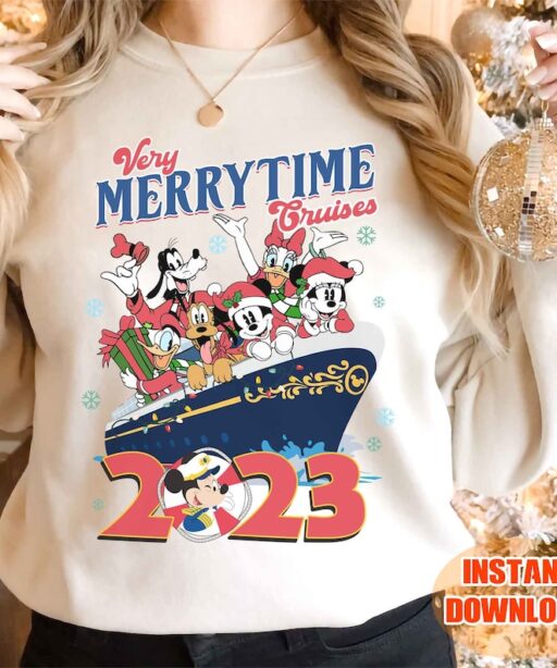 Mickey and Friends Very Merytime Cruises Shirt