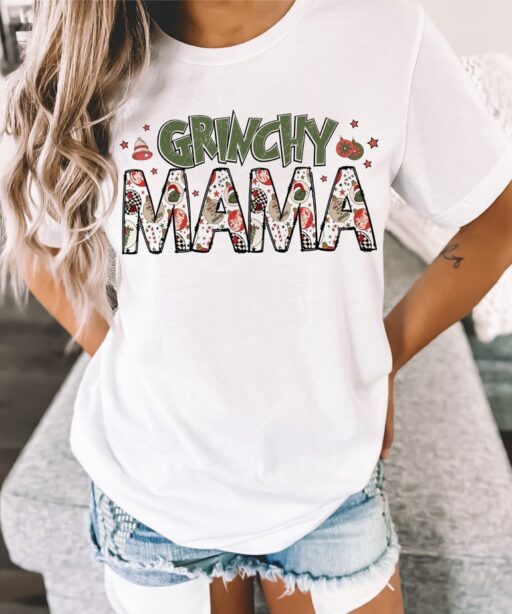 Retro Mama Christmas Shirt