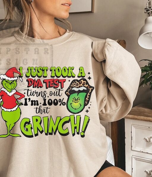 Grinch Christmas DNA Shirt