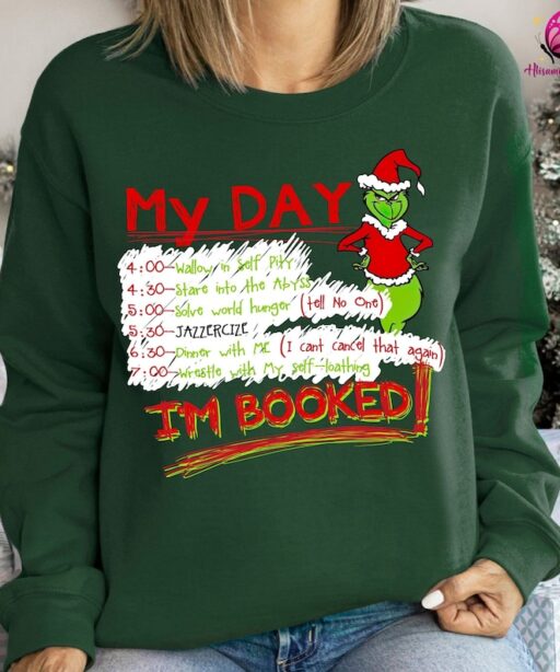 My Day I'M Booked Christmas Shirt