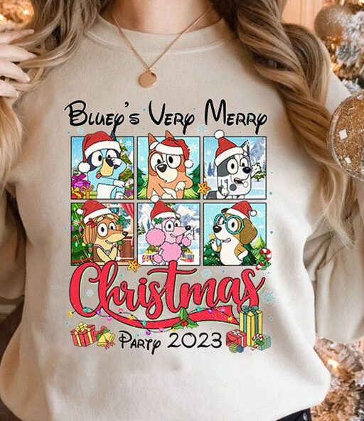 Bluey and Friends Christmas Shirt