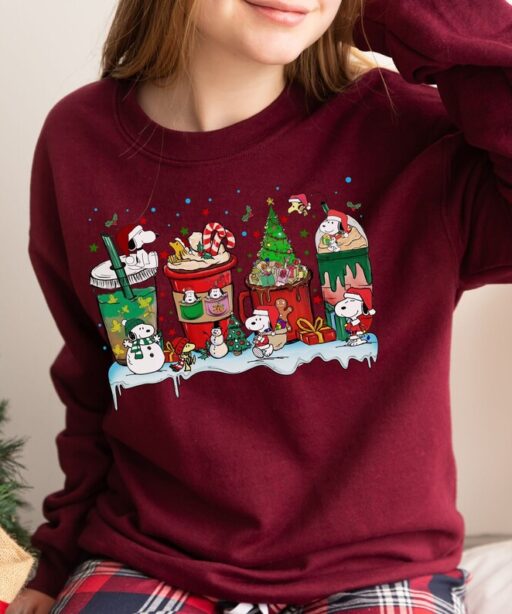 Peanuts Snoopy Coffee Christmas Shirt