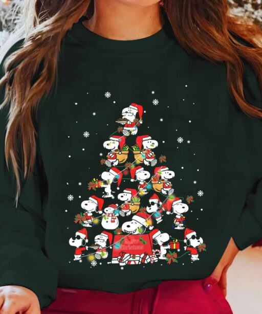 Snoopy Christmas Tree Shirt