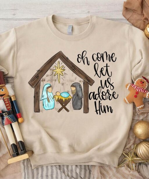 Oh Come Let Us Adore Him Shirt