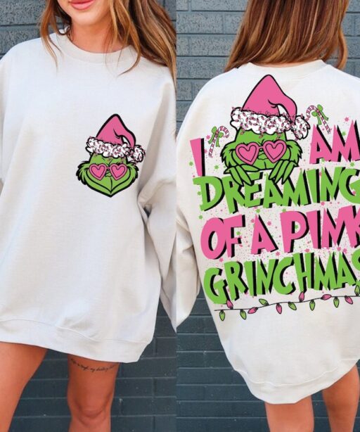 I am dreaming of a pink Grinchmas Shirt